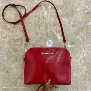 Michael Kors Red Patent Leather Purse